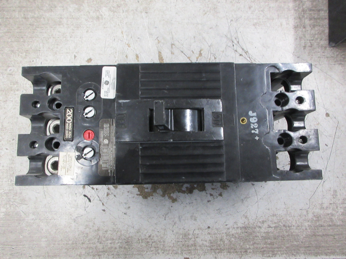 GE Circuit Breaker TFJ236200 Mod. 5 200A 600V *Chipped Corner* Used