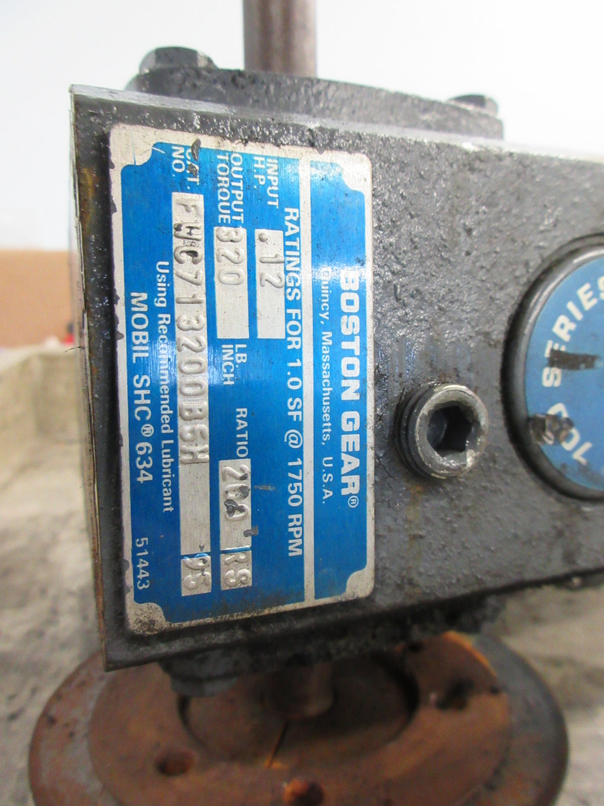 Leeson Gearmotor C42D17FK4A 1/3HP 90V 3.5A 1750RPM Frame: MSS56C ENCL: TEFC Used