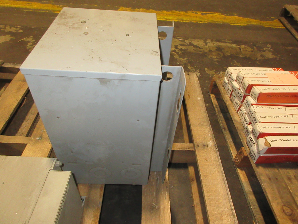 GE 3R Transformer 9T21B1006G02 10 KVA Pri: 240/480V Sec: 120/240V 60Hz 1Ph Used