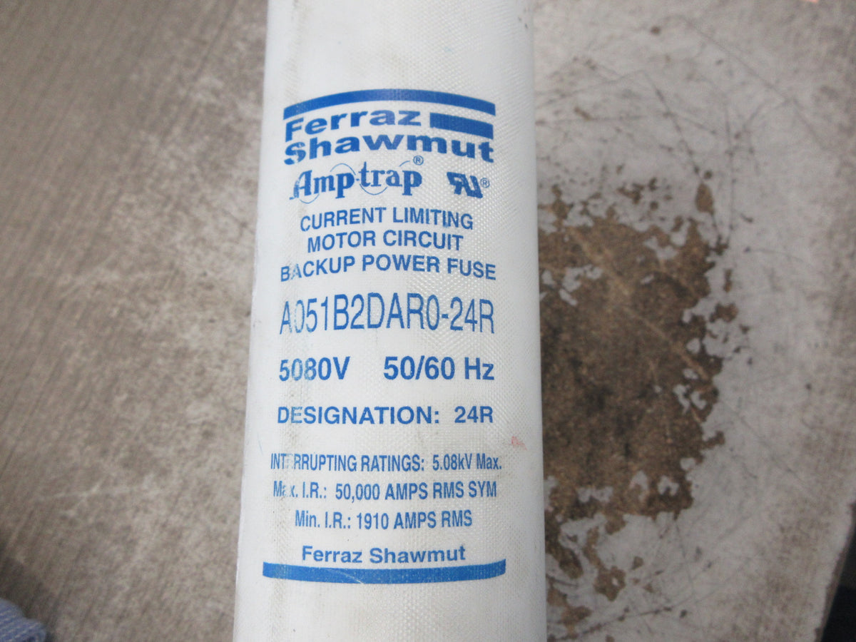 Ferraz Shawmut Amp-Trap Fuse A051B2DAR0-24R 24R 5080V 50/60Hz Used