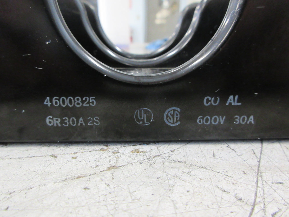 Marathon Fuseholder 6R30A2S 30A 600V 2P *Lot of 2* Used