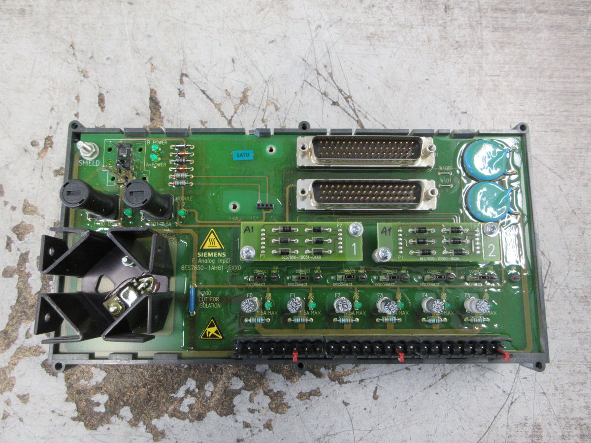 Siemens Failsafe Analog Input MTA 6ES7650-1AH61-5XX0 6-Ch *Chipped Case* Used