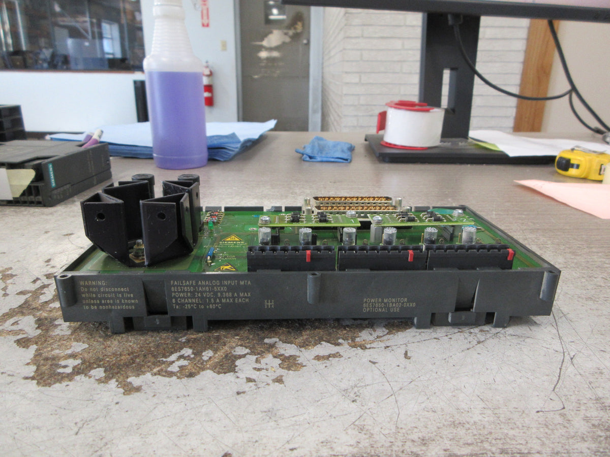 Siemens Failsafe Analog Input MTA 6ES7650-1AH61-5XX0 6-Ch *Chipped Case* Used