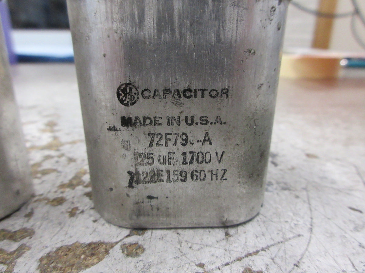 GE Capacitor 72F795-A 125uF 1700V 60Hz *Lot of 2* Used