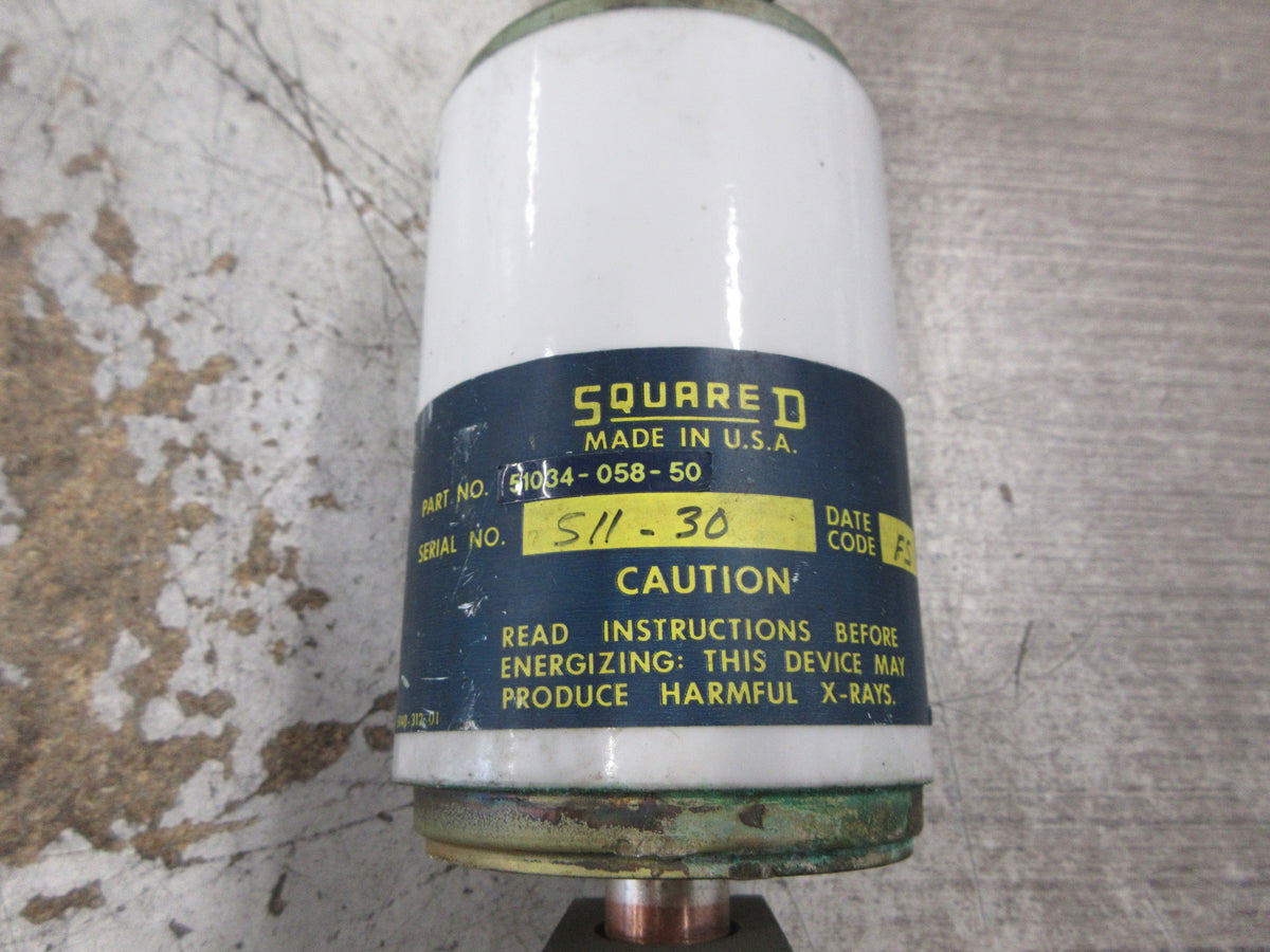 Square D Vacuum Bottle 51034-058-50 Used