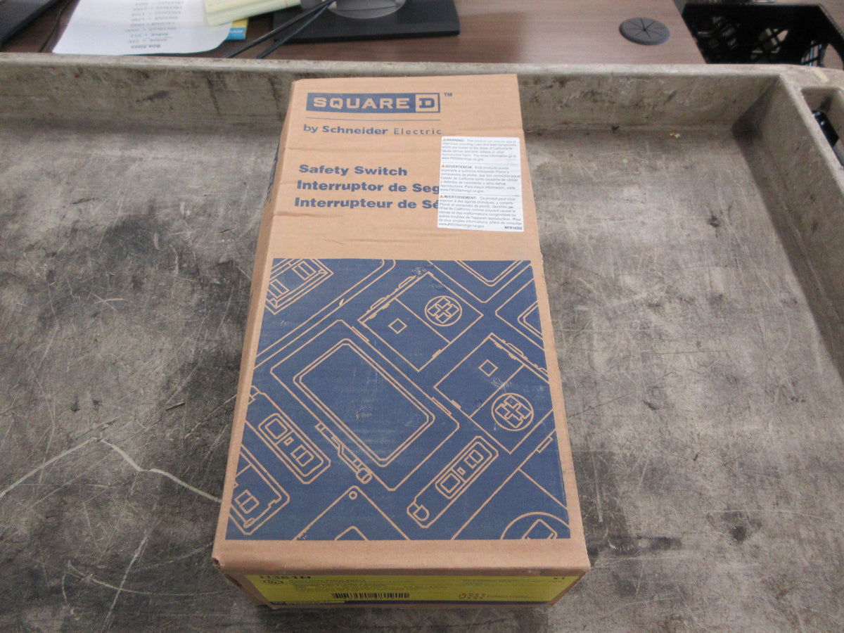 Square D Safety Switch / Disconnect H361N Ser. F052 50A 600V New Surplus