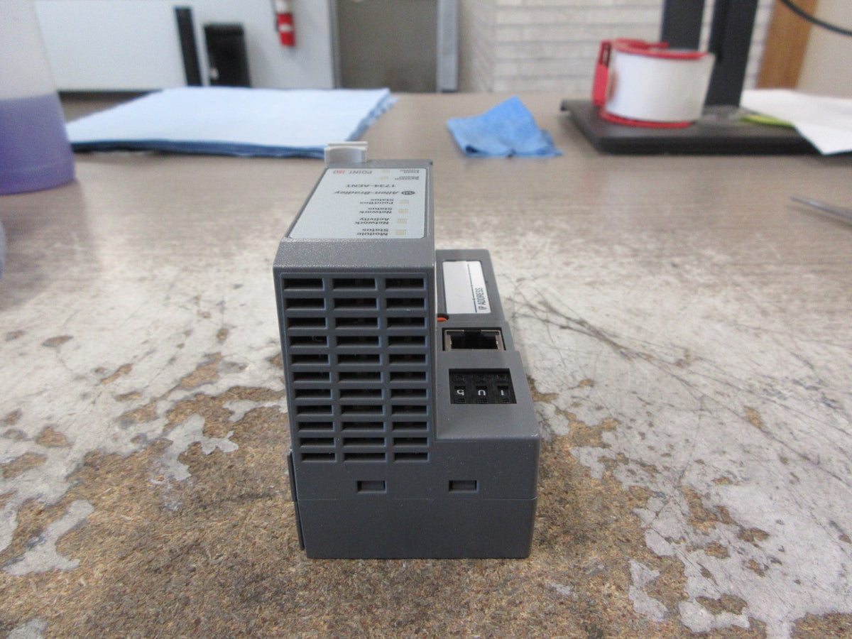 Allen-Bradley Point I/O Ethernet Network Adapter 1734-AENT Ser. A Rev. A01 Used