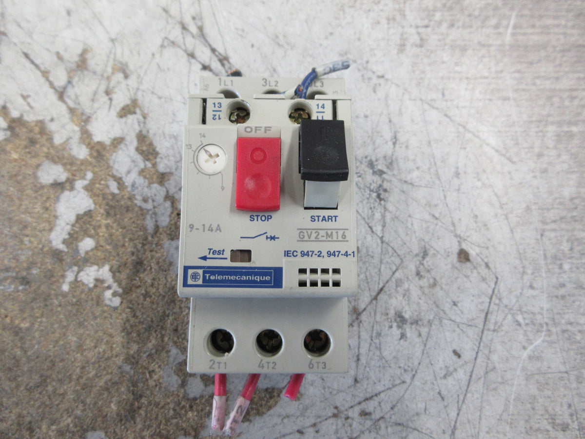 Telemecanique Manual Starter GV2-M16 Trip: 9-14A Used