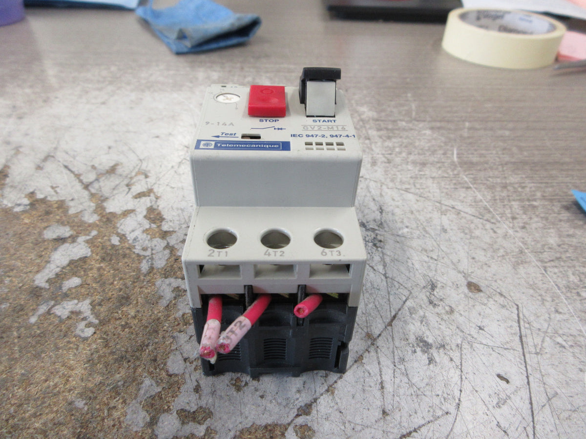 Telemecanique Manual Starter GV2-M16 Trip: 9-14A Used
