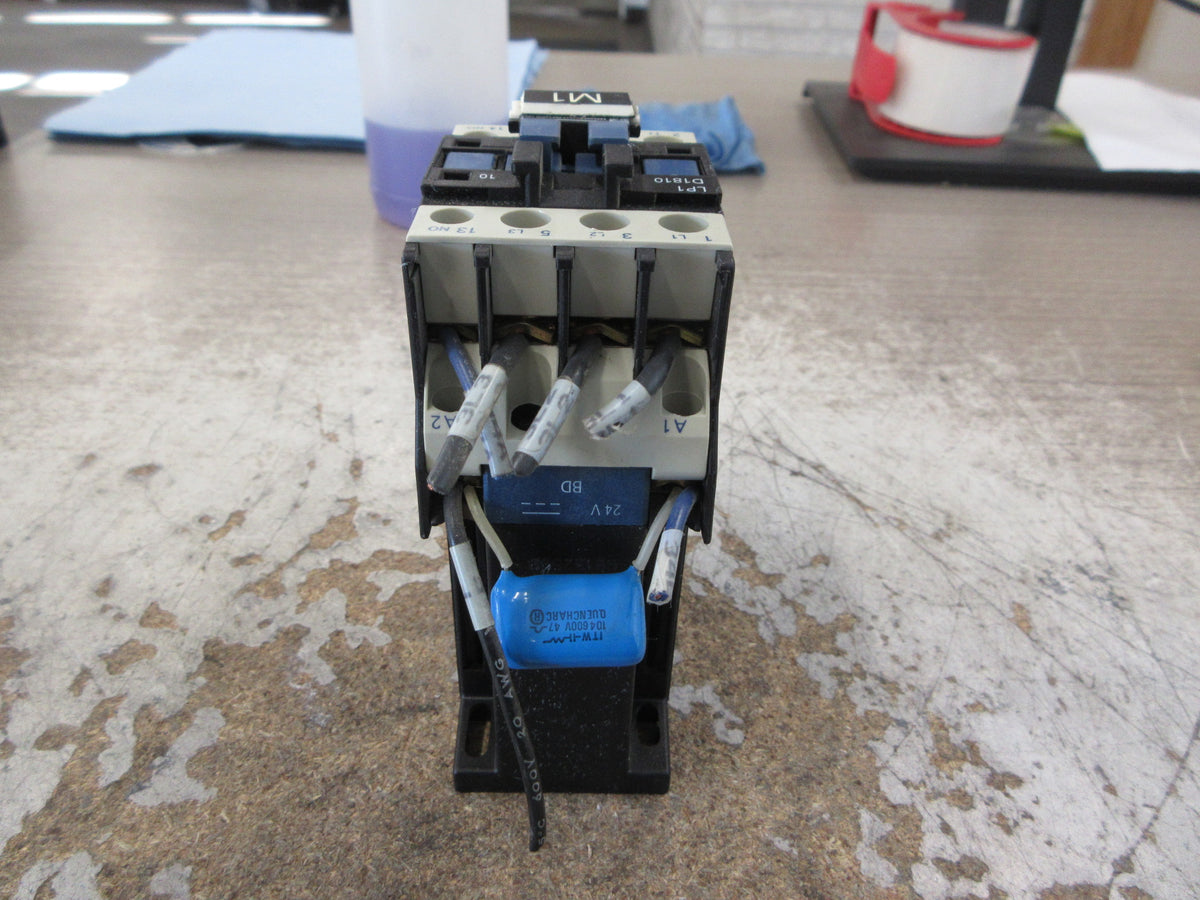 Telemecanique Contactor LP1 D1810 24VDC Coil 35A 600V Used
