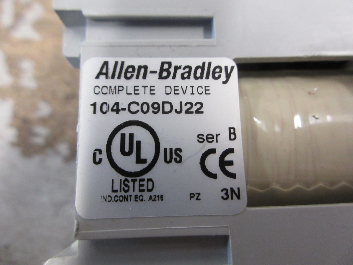 Allen-Bradley Reversing Contactor 104-C09DJ22 Ser. B 24VDC Coil 25A 600V Used