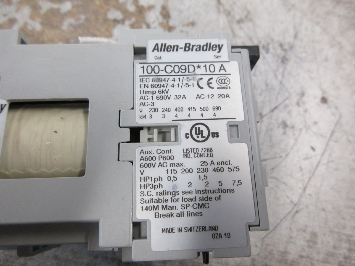 Allen-Bradley Reversing Contactor 104-C09DJ22 Ser. B 24VDC Coil 25A 600V Used