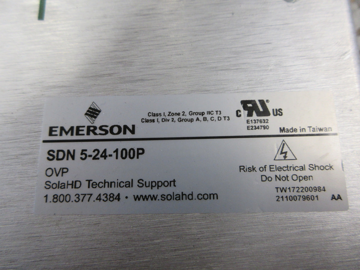 Emerson Sola Power Supply SDN 5-24-100P Used