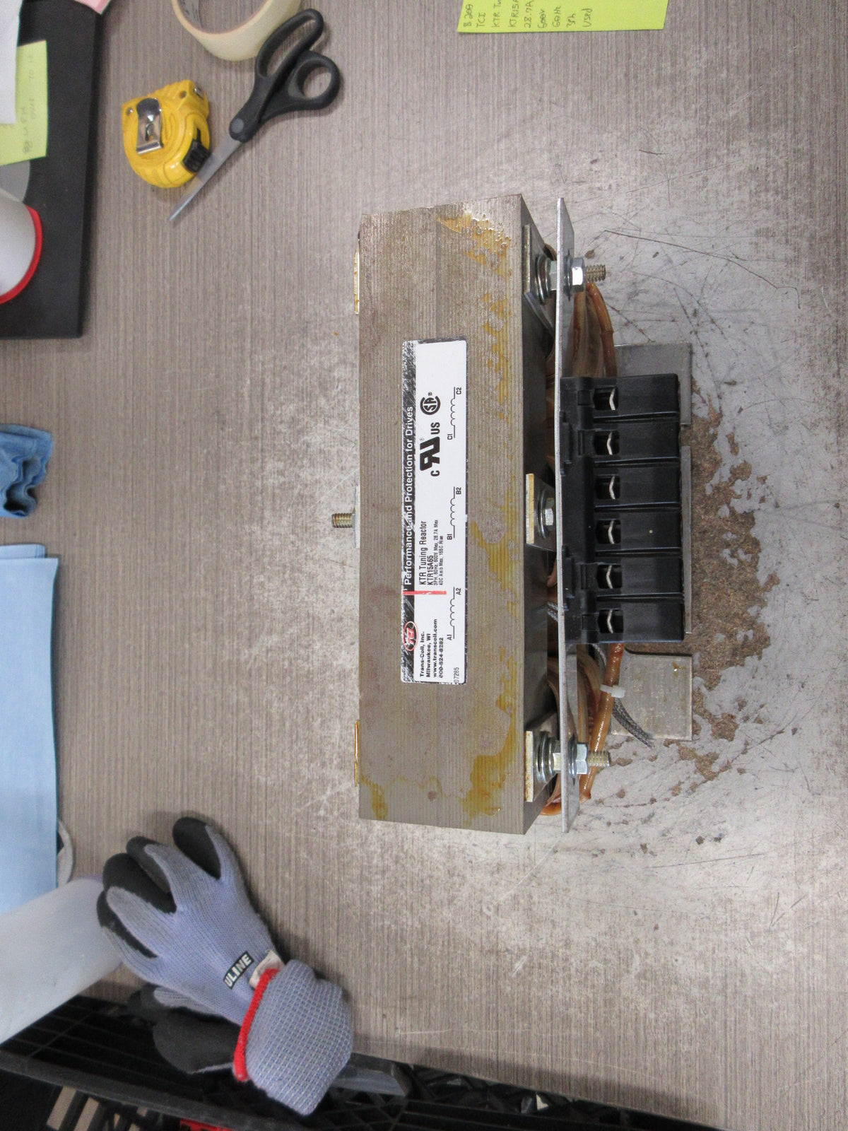 TCI KTR Tuning Reactor KTR15A65 28.7A 600V 60Hz 3Ph Used