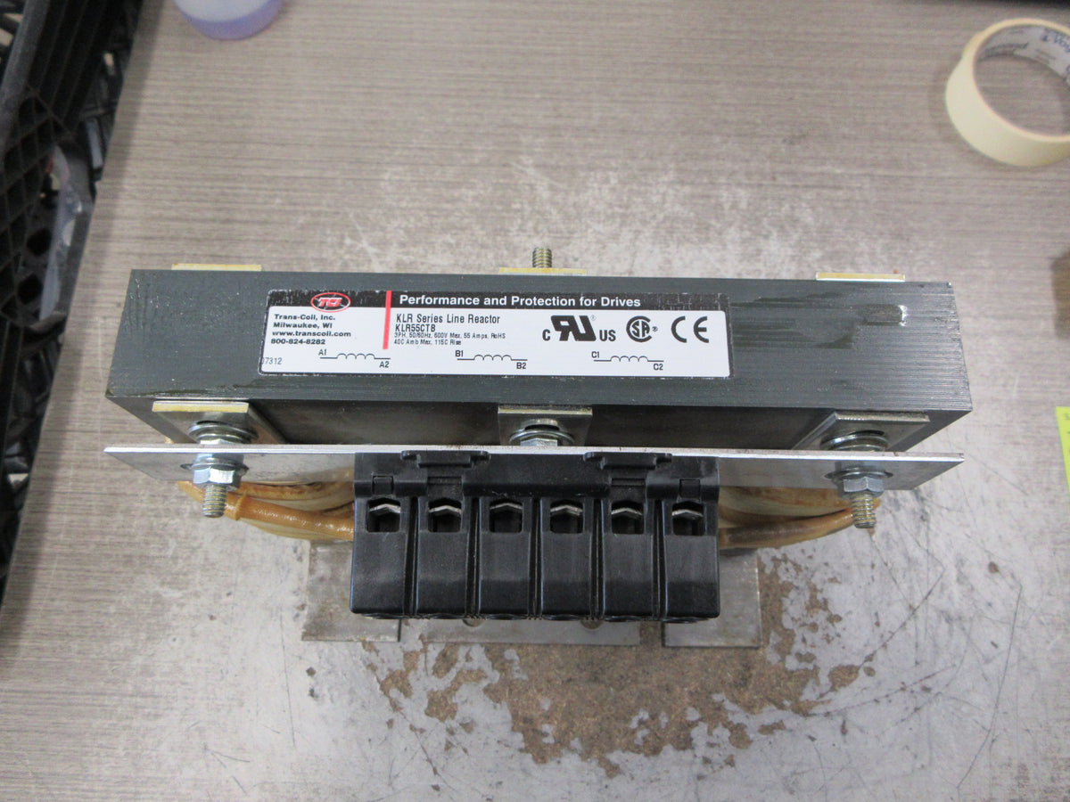 TCI KLR Series Line Reactor KLR55CTB 55A 600V 50/60Hz 3Ph Used