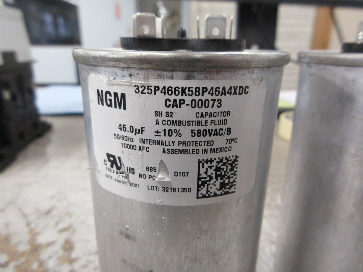 NGM Capacitor 325P466K58P46A4XDC 46 uF 580V 50/60Hz *Lot of 2* Used