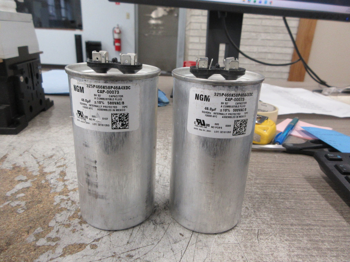 NGM Capacitor 325P466K58P46A4XDC 46 uF 580V 50/60Hz *Lot of 2* Used