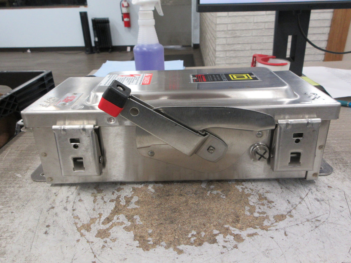 Square D Stainless Steel Fusible Safety Switch/Disconnect H321DS New Surplus