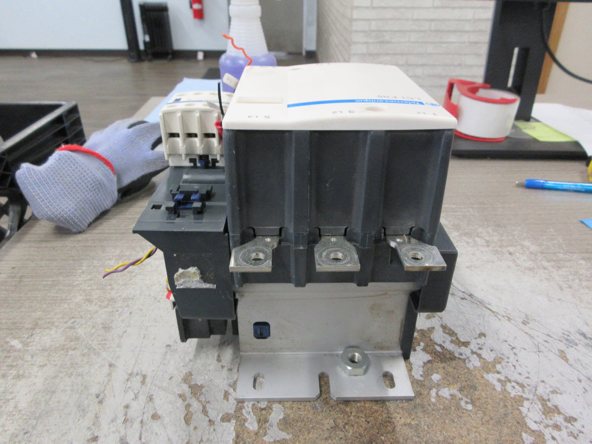 Telemecanique Contactor LC1F115 115-120V Coil w/ Aux Contact Block Used