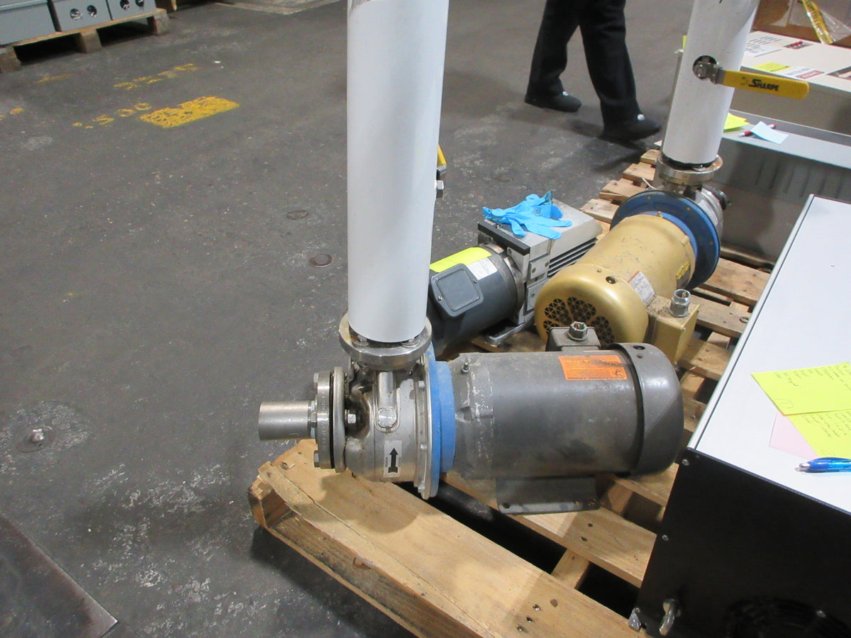 Goulds G&L Series SSH Stainless Steel Pump 9SH2J51A0 5HP 3450RPM 1100GPM Used