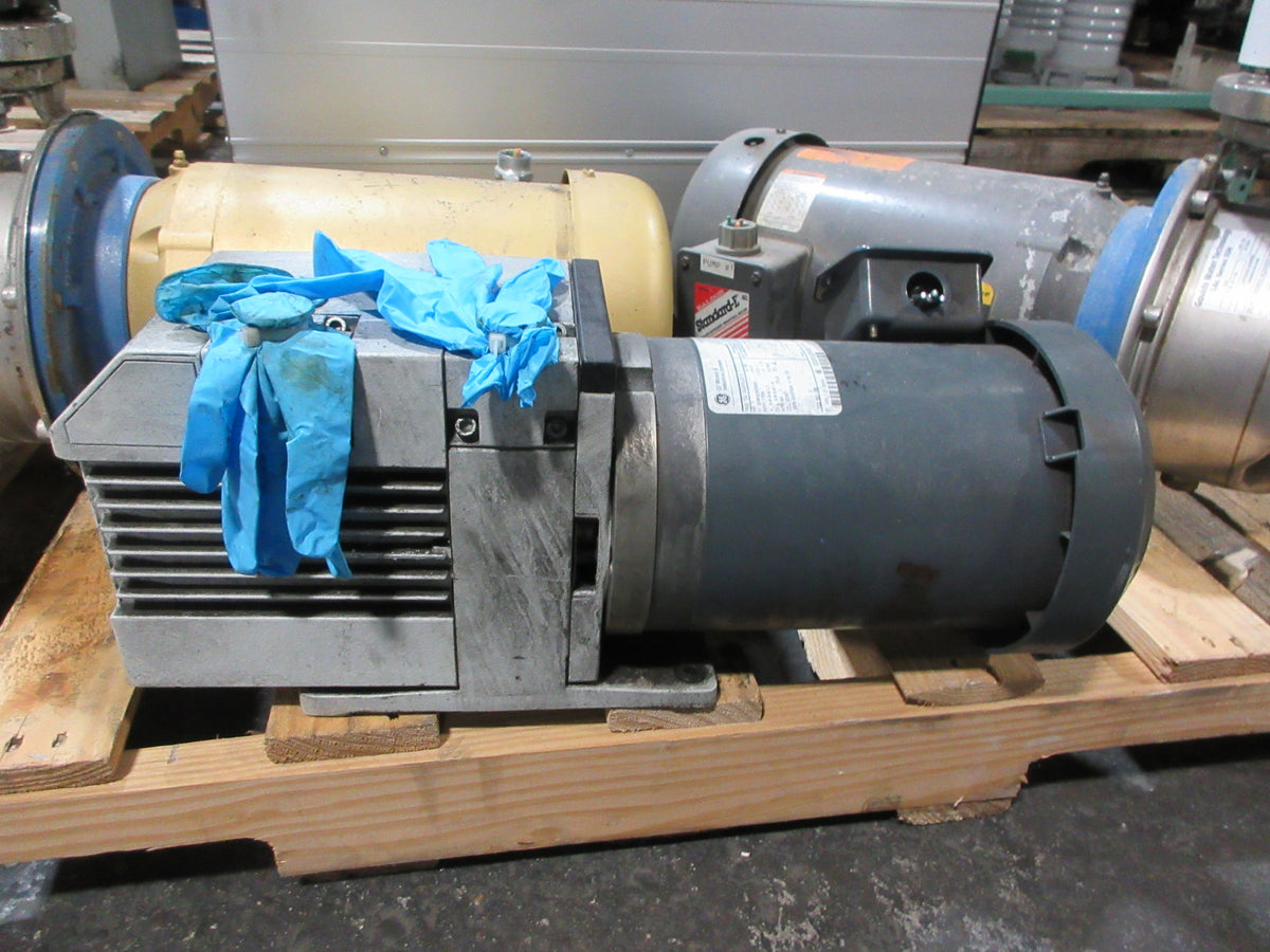 Leybold D8B Trivac Vacuum Pump 91256-2 8 m3/h 1HP 1725RPM 200-230/460V 3Ph Used