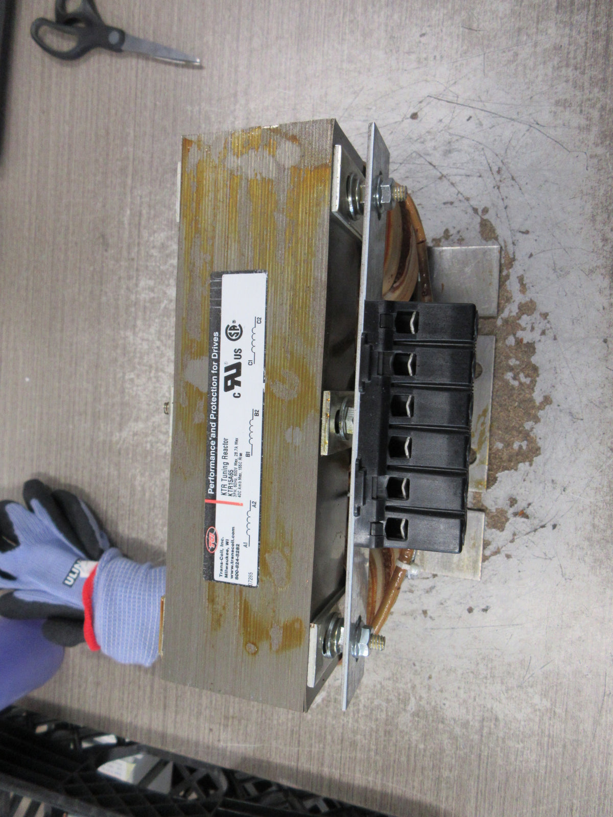TCI KTR Tuning Reactor KTR15A65 28.7A 600V 60Hz 3Ph Used