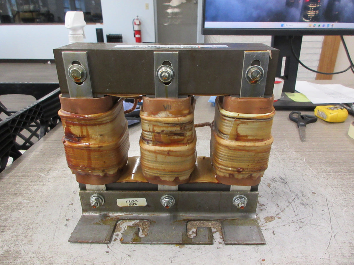 TCI KTR Tuning Reactor KTR15A65 28.7A 600V 60Hz 3Ph Used