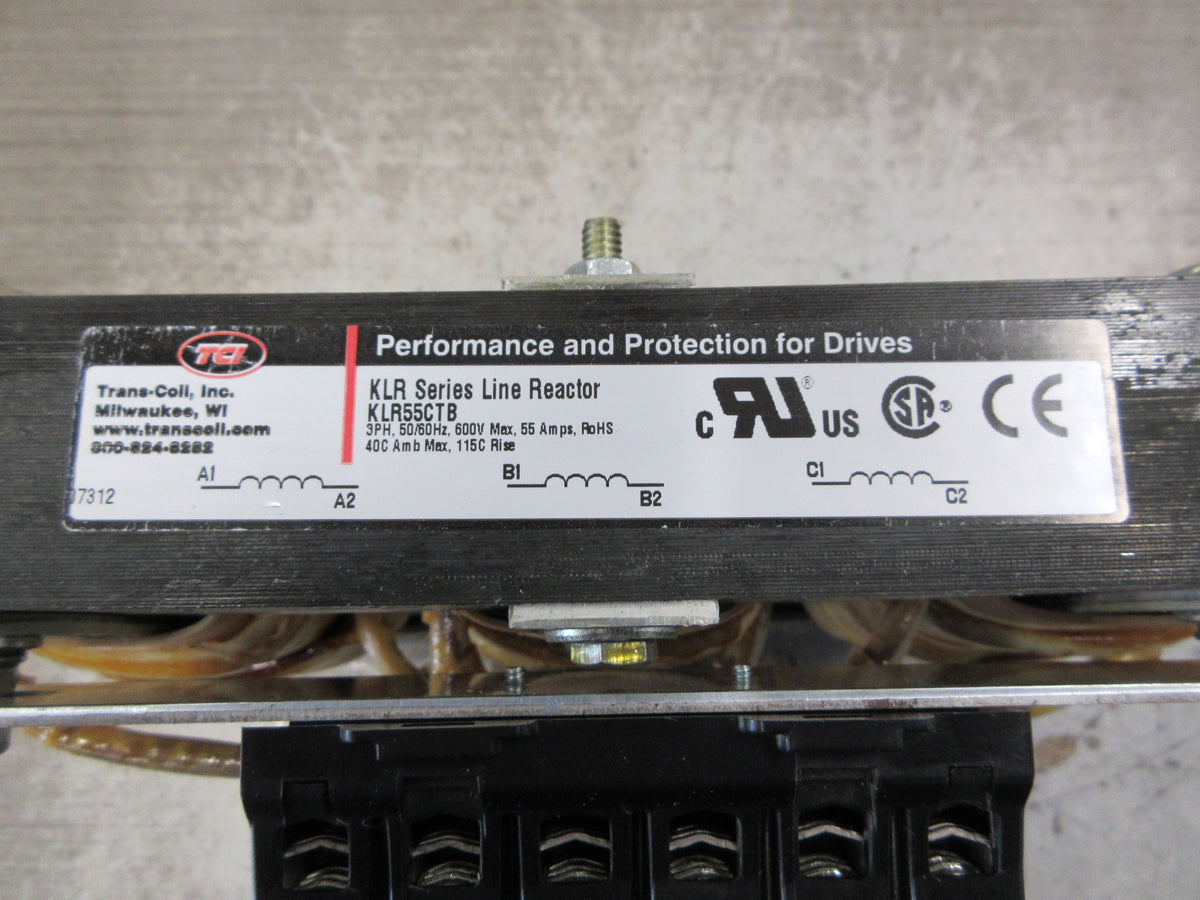 TCI KLR Series Line Reactor KLR55CTB 55A 600V 3Ph 50/60Hz Used