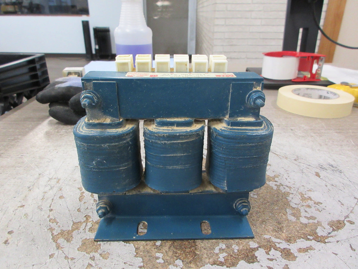 MTE 3Ph Line Reactor RL-01202 2.5mH 12A Used