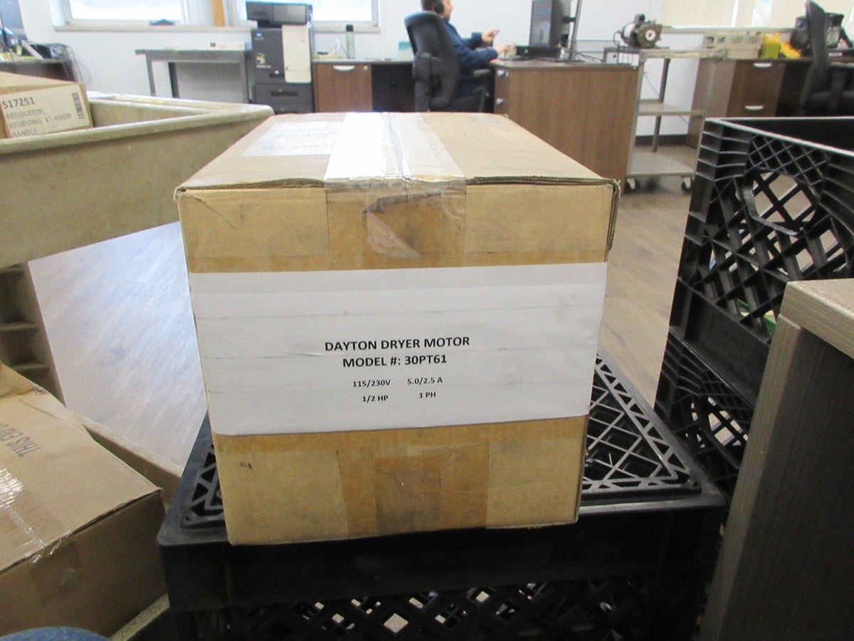 Dayton Motor 30PT61 1/2HP 115/230V 3450RPM 5.0/2.5A Frame: 48Z New Surplus