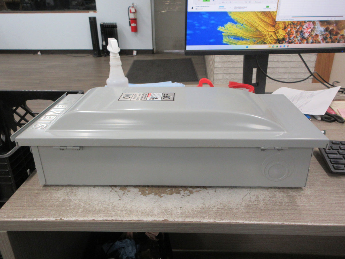 Siemens 3R Fusible Safety Switch/Discinnect HF363R 100A 600V 3P New Surplus