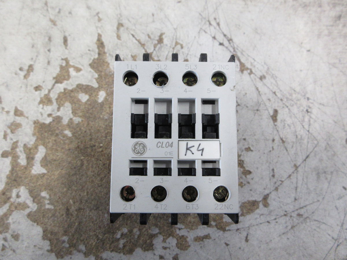 GE Contactor CL04A301M 120V Coil 54A 600V W/Surge Suppressor Used