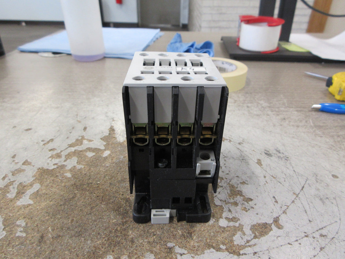 GE Contactor CL04A301M 120V Coil 54A 600V W/Surge Suppressor Used