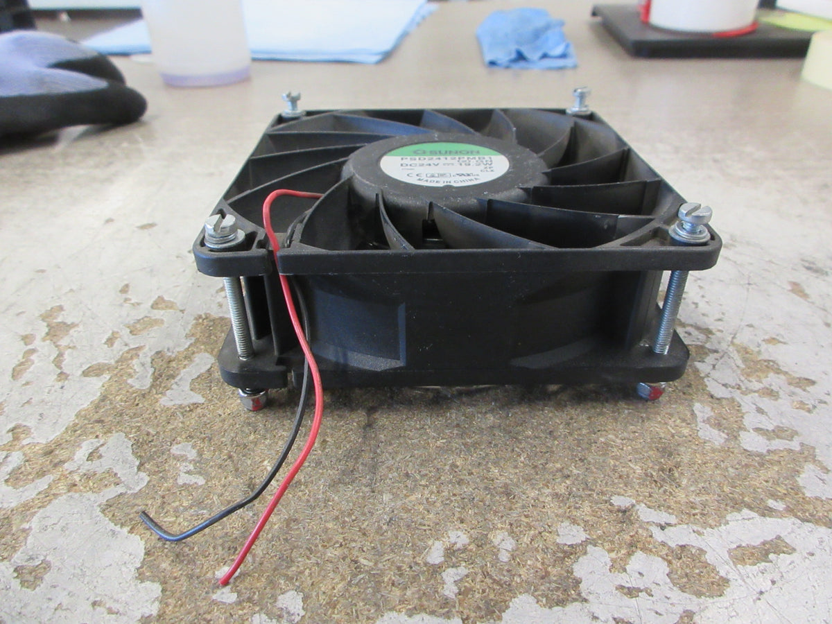 Sunon Axial Fan PSD2412PMB1 24VDC 19.2W W/Grille Used