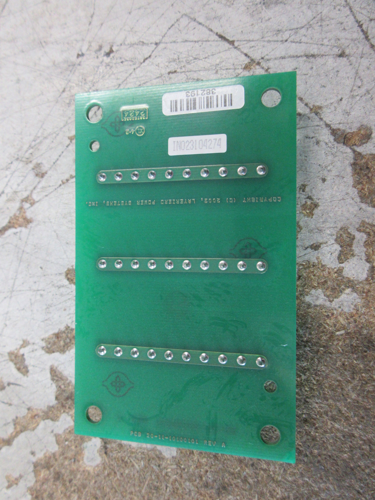 LayerZero Power Supply Distribution Board 40-11-10100101 Rev. A Used