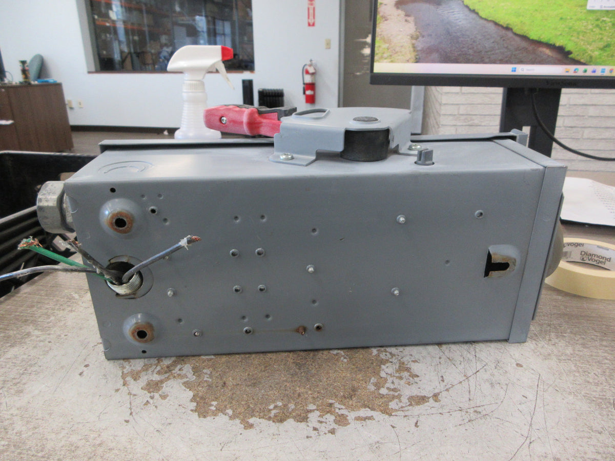 Square D 3R Fusible Safety Switch/Disconnect H361RB Ser. F05 30A 600V 3P Used