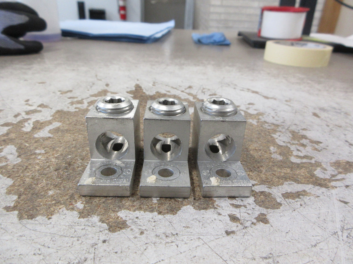 Ilsco Mechanical Lug D2911 250MCM-6 *Lot of 3* Used