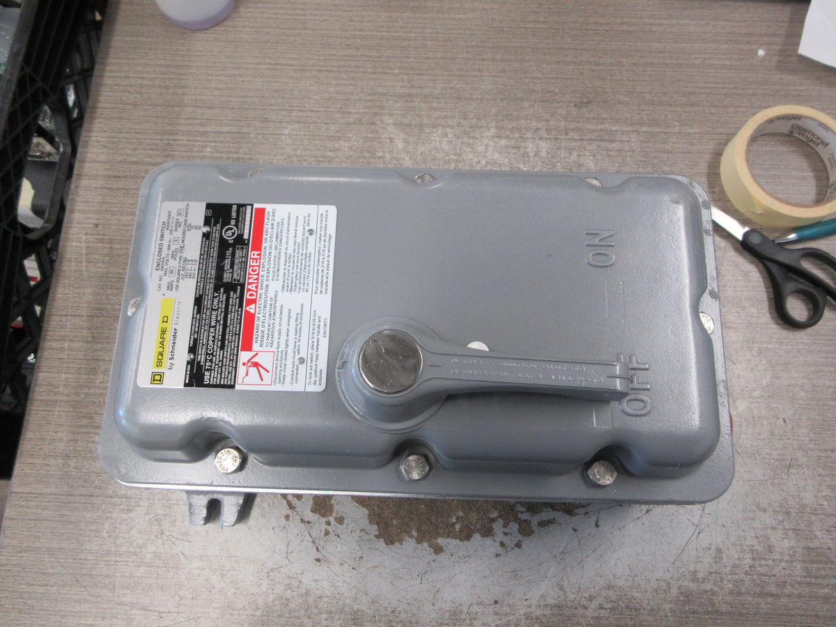 Square D Explosion-Proof Enclosed Switch H60XFA Ser. E01 60A 600V New Surplus