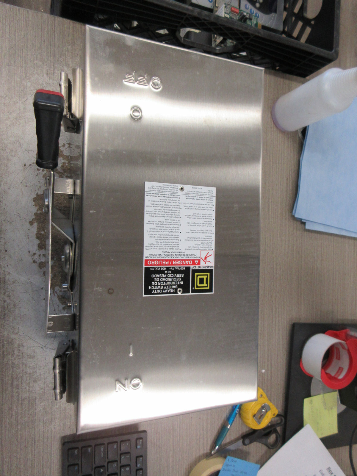 Square D Stainless Steel 3R/4X Non-Fusible Safety Switch/Disconnect New Surplus