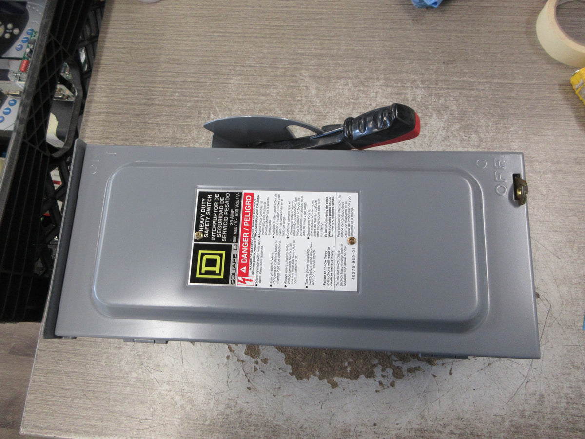 Square D Non-Fusible 3R Safety Switch/Disconnect HU361RB Ser. F05 New Surplus