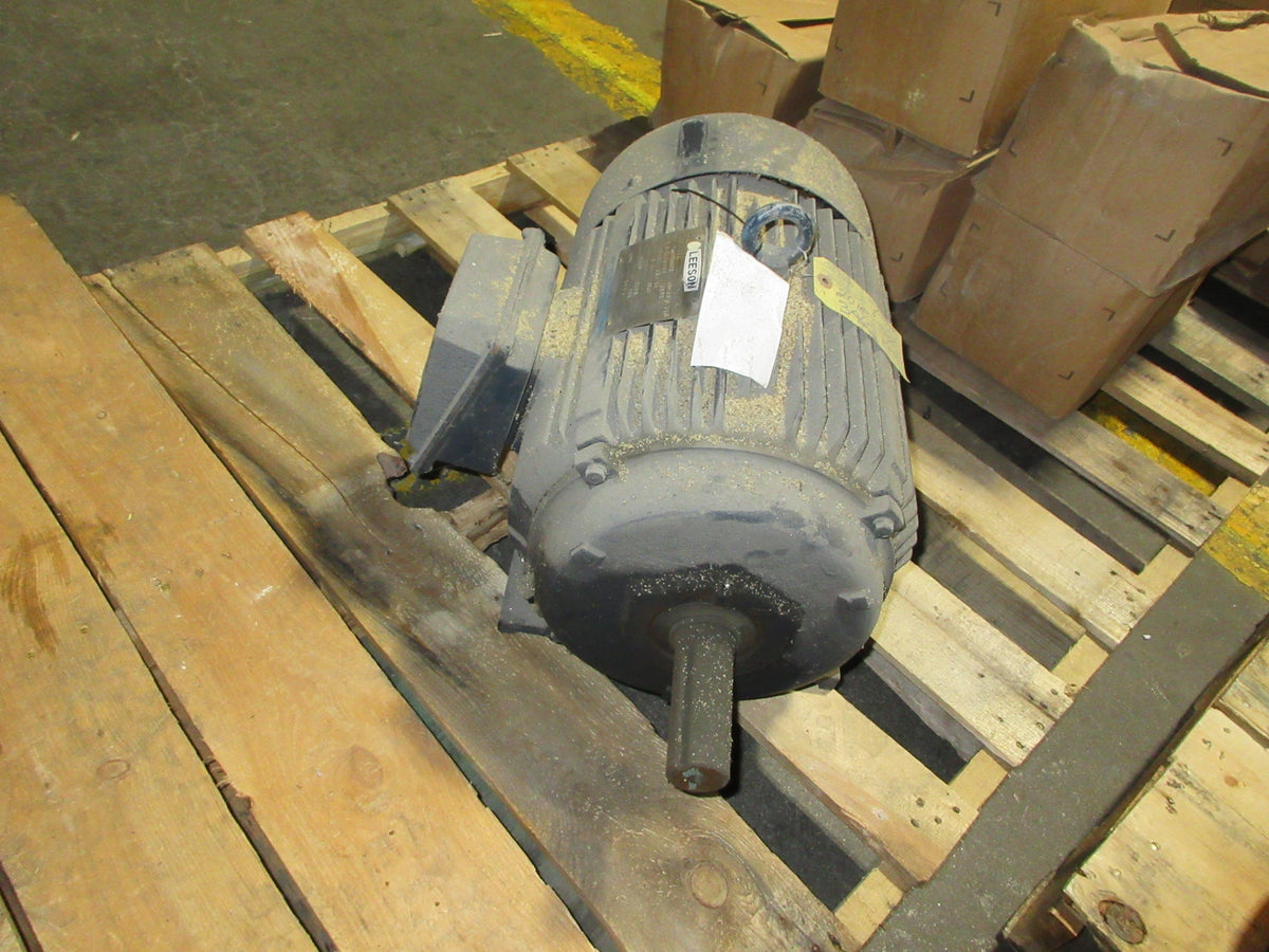 Leeson Motor N256T34FB1 20HP 208-230/460V 3460RPM 46-45/22.5A FR: 256TS Used