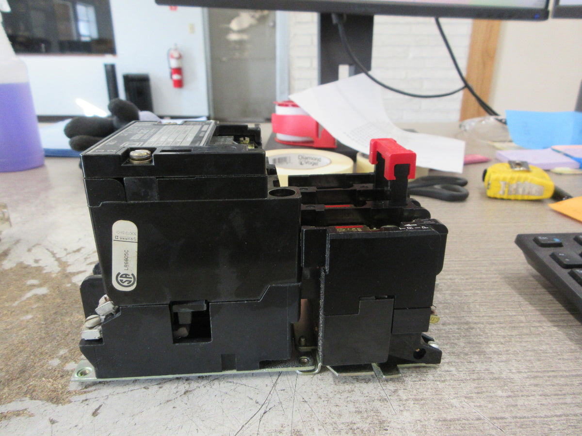 Square D Size 1 Starter 8536 SCO -3 S Ser. A 120V Coil 600V W/Aux Fuse Used