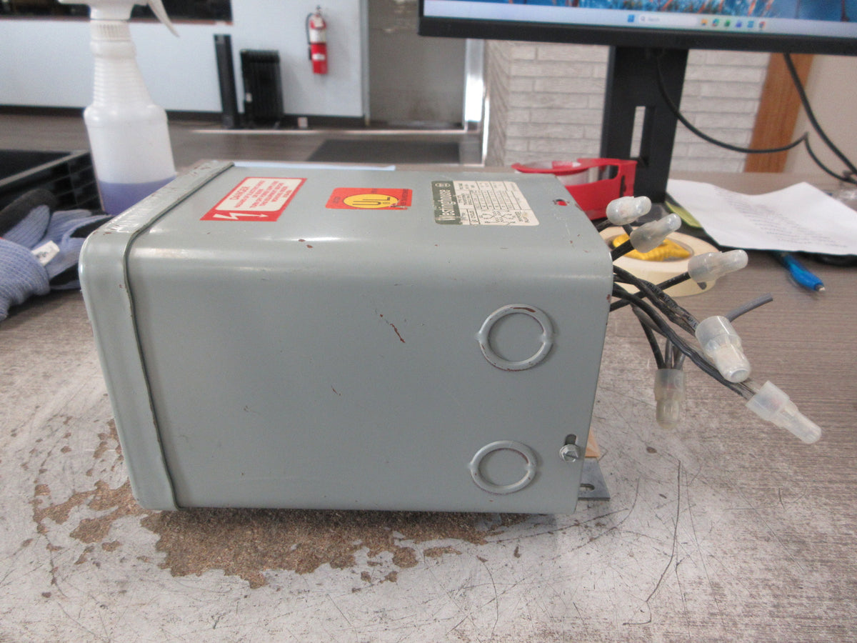 Westinghouse Transformer 6E193 1 KVA Pri: 240/480V Sec: 120/240V 1Ph 60Hz Used