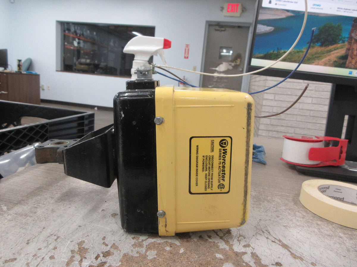 Worcester Series 75 Valve Actuator 10-75 Rev. 1 120V 0.7A Used