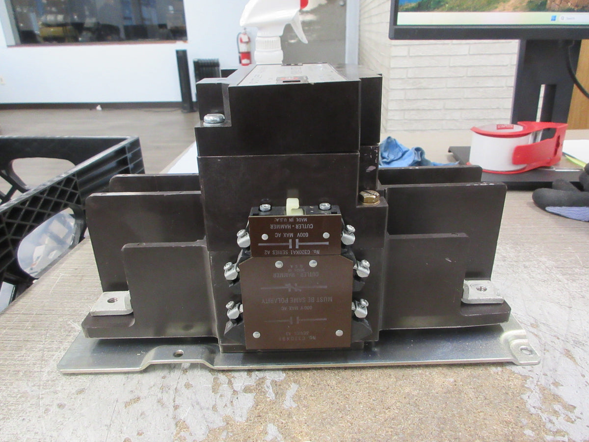 Cutler-Hammer Size 5 Contactor C10GN3 Ser. A1 120V Coil 270A 575V 3Ph Used