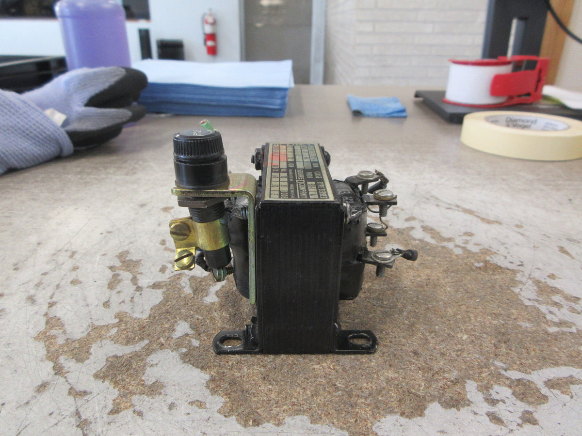Square D Transformer 9070 E0-1 Ser. A 50VA Pri: 240/480V Sec: 120V W/Fuse Used