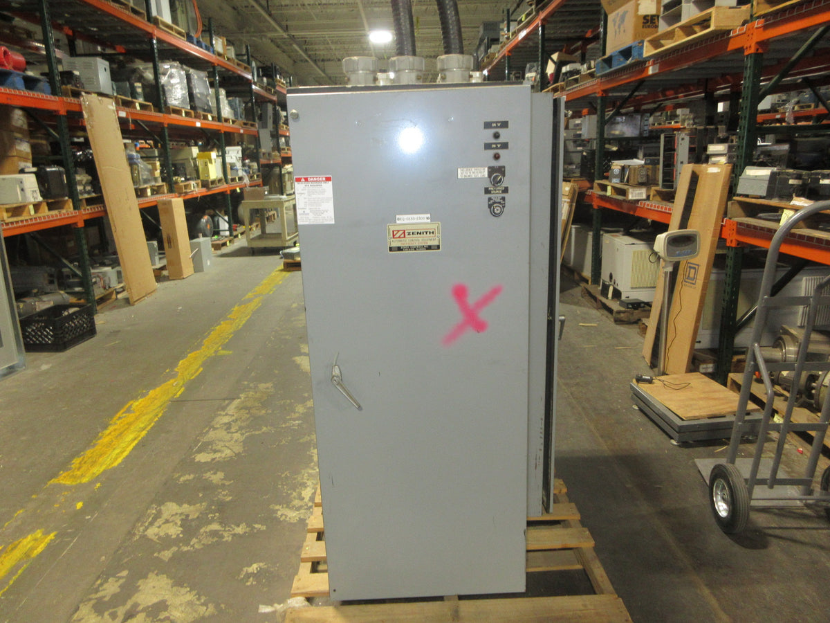 Zenith Automatic Transfer Switch ZTSHU40EC-5AALLST-6B 400A 480V 60Hz 3Ph Used