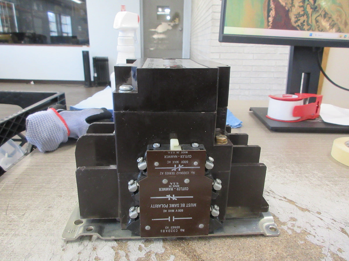 Cutler-Hammer Size 4 Contactor C10FN3 Ser. B1 120V Coil 135A 600V 3Ph Used