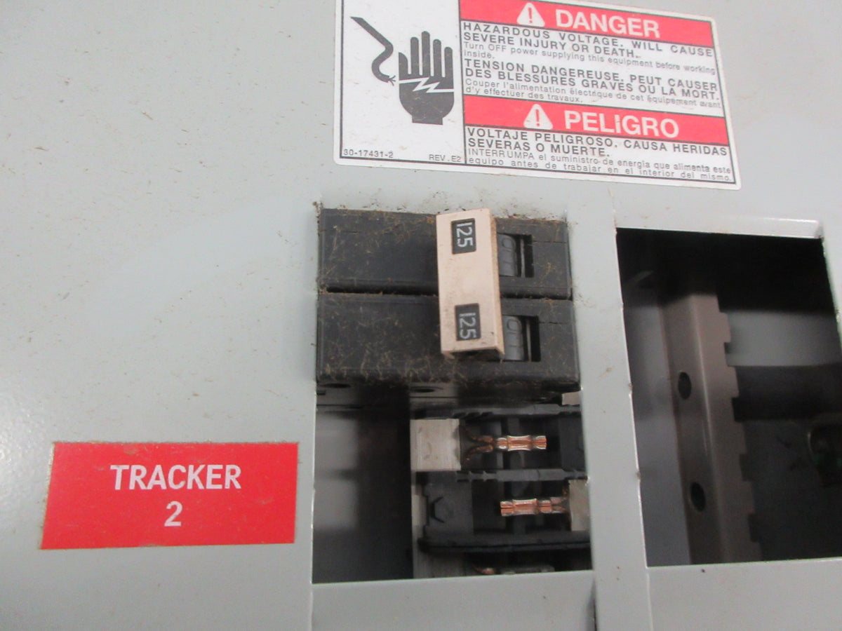 Eaton 3R Load Center 125A Main Breaker 120/240V 1Ph 12-Slot Used