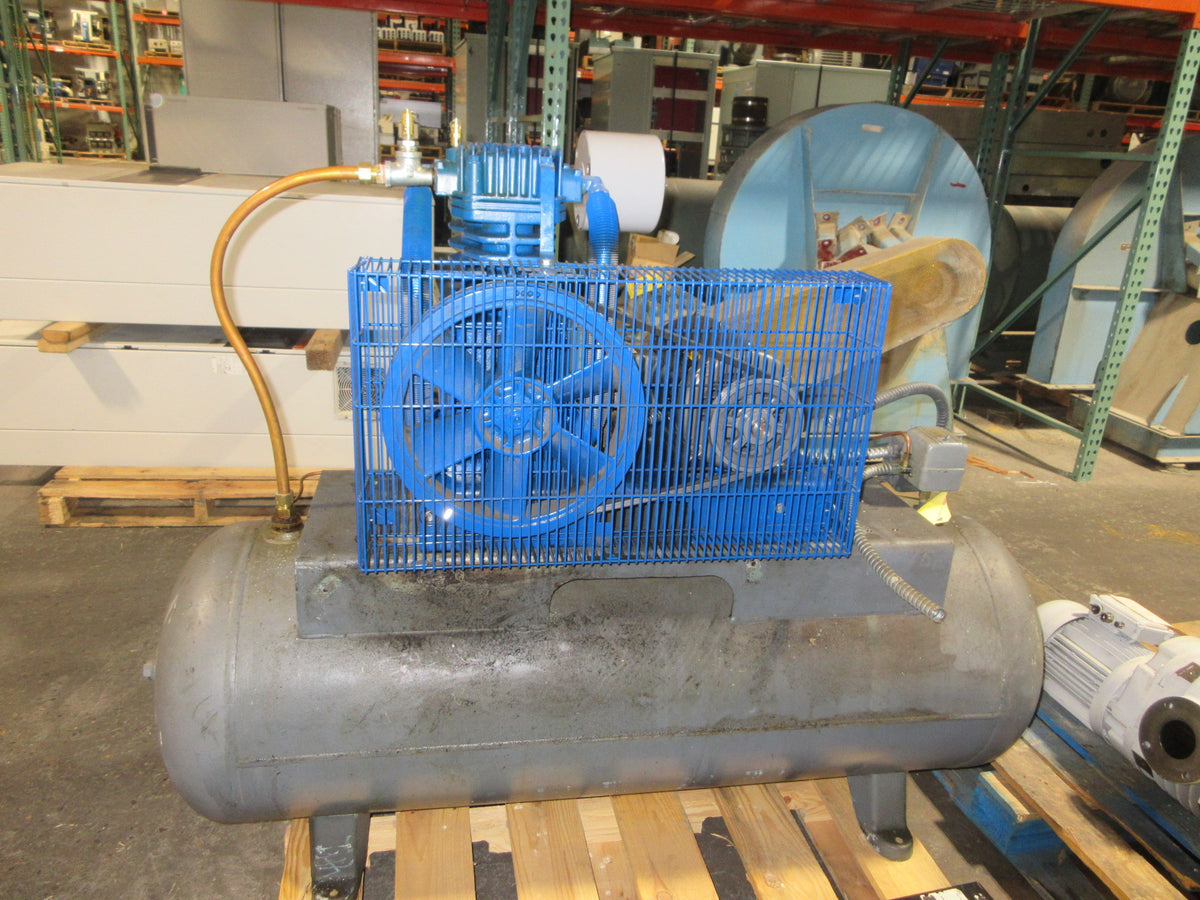 Quincy Air Compressor QC050BRS2B 5HP 200V 3Ph 60Hz 80 Gal. Used